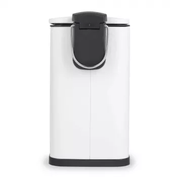 Pattumiera a pedale a forma di D slim 5 litri Beldray LA036690WHTPEU7, bianca