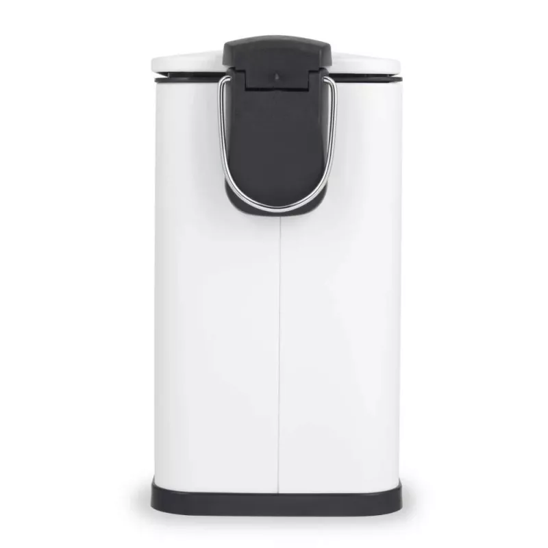 Pattumiera a pedale a forma di D slim 5 litri Beldray LA036690WHTPEU7, bianca