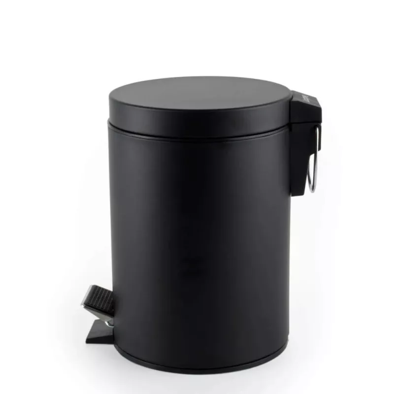 Beldray LA038098BPEU7 cestino a pedale rotondo con chiusura soft-close 3 litri, nero