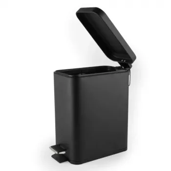 Beldray LA041173BLKPEU7 cestino a pedale Slimline 5 litri, nero