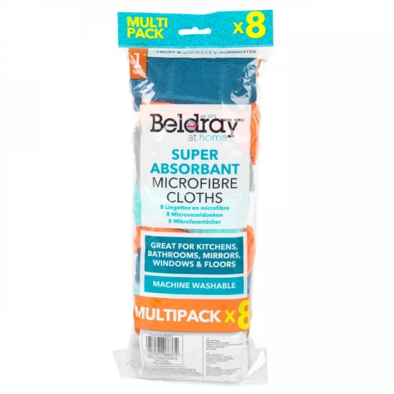Beldray LA066374FEU7 panni in microfibra super assorbenti (8 pezzi)