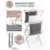 Beldray LA072498GRYNFEU7 stendibiancheria Elegant a 3 livelli, grigio grafite