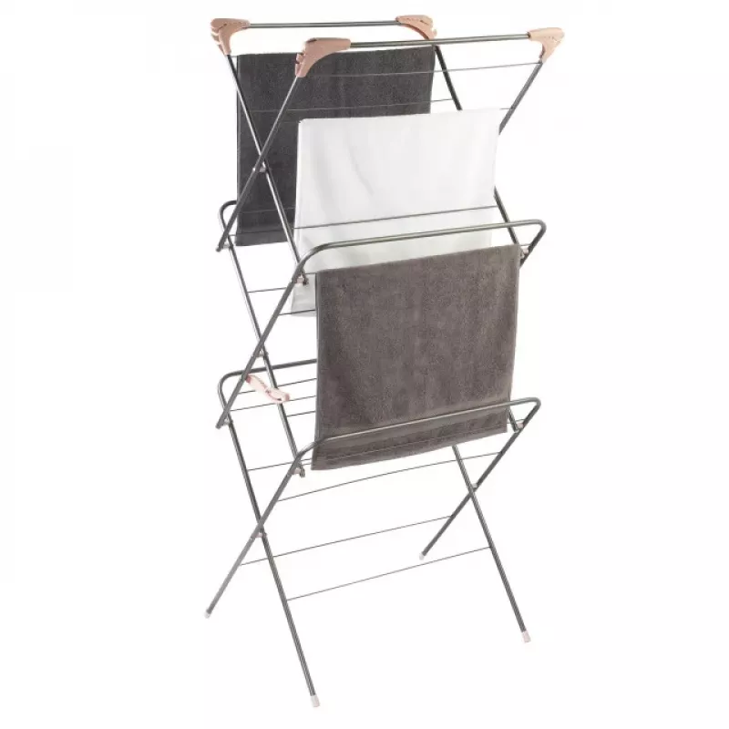 Beldray LA072498GRYNFEU7 stendibiancheria Elegant a 3 livelli, grigio grafite