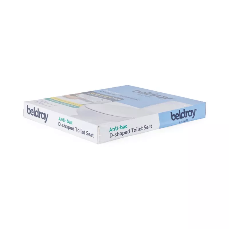 Sedile WC a forma di D anti-batterico Beldray LA072771PEU7, bianco