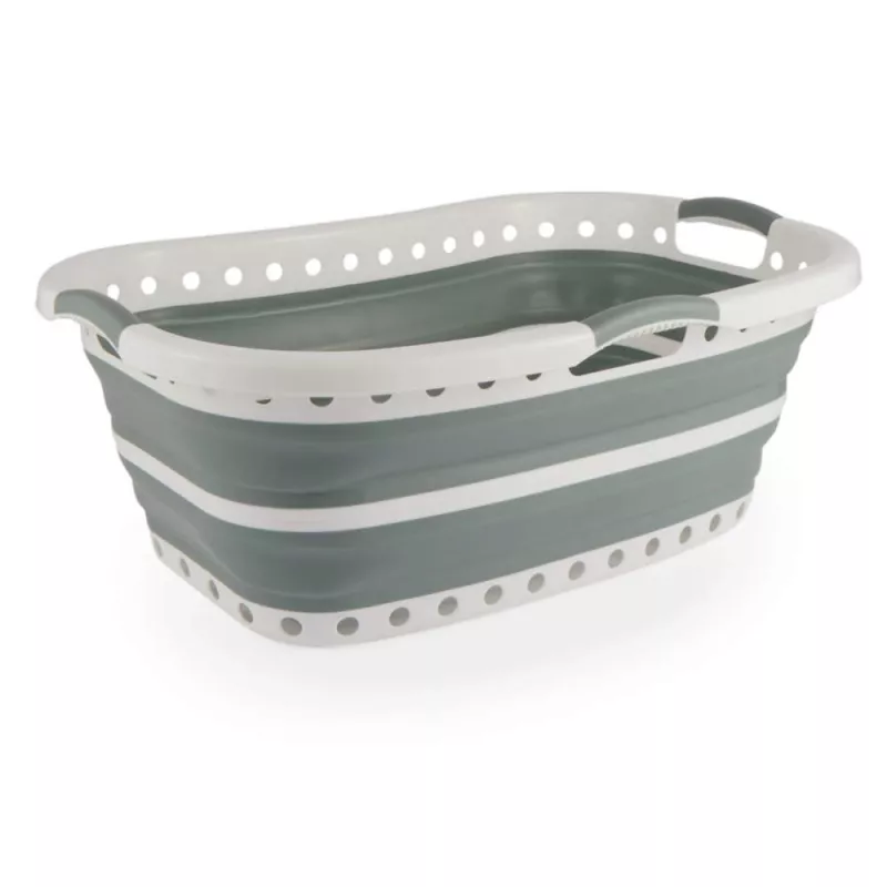 Beldray LA072979GRNFEU7 cesto portabiancheria pieghevole Hip Hugger 37 L - verde