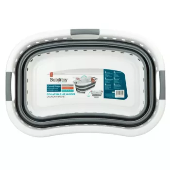 Beldray LA072979PGRYFEU7 cesto portabiancheria pieghevole Hip Hugger - grigio, 38 litri