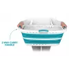 Beldray LA072979TQFEU7 cesto portabiancheria pieghevole Hip Hugger 37 L turchese