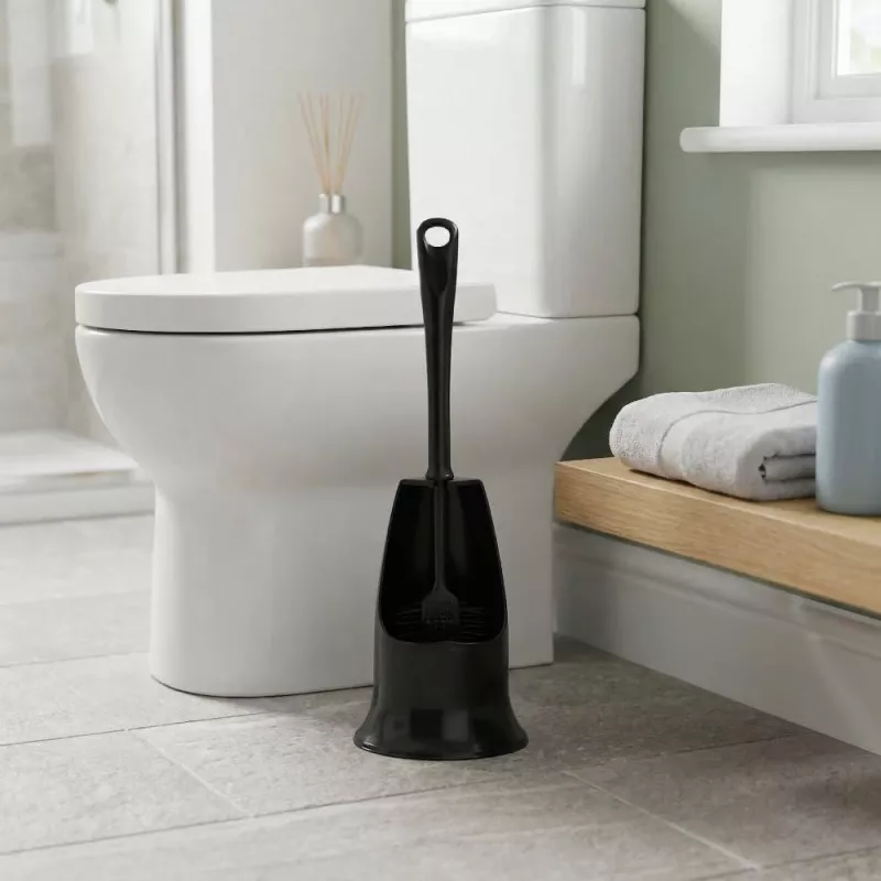 Beldray LA084538BLKPEU7 set spazzola WC con porta spazzola Anti-bac - nero