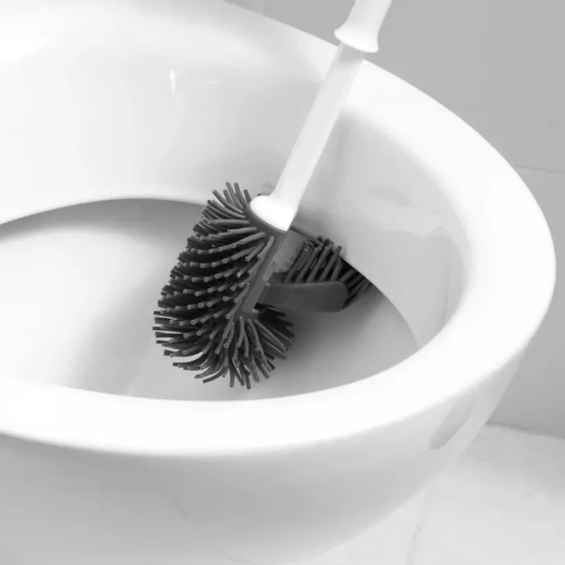 Beldray LA084538PUFFEU7X spazzola WC in silicone Antibac con portaspazzola, viola