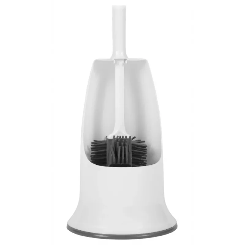 Beldray LA084538PUFFEU7X spazzola WC in silicone Antibac con portaspazzola, viola