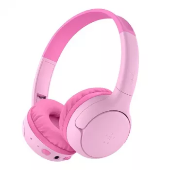 Cuffie on-ear wireless per bambini Belkin Soundform Mini 2, rosa