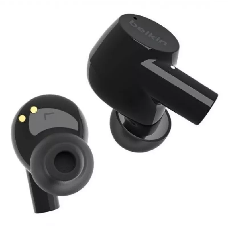 Auricolari true wireless Belkin SoundForm Rise con microfono, Bluetooth 5.2, IPX5, nero