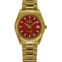 Orologio da donna al quarzo BELLEVUE H18 30 mm quadrante argentato cinturino in pelle nero