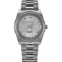 BELLEVUE orologio da donna H3 al quarzo 36mm acciaio inox quadrante bianco pelle nero