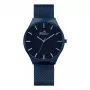 BELLEVUE Orologio uomo E58 al quarzo analogico 32mm acciaio inox pelle nera