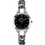 Orologio da donna BELLEVUE A08 35mm al quarzo analogico acciaio inox pelle nera