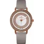 BELLEVUE Woman B44 35mm orologio analogico al quarzo cassa in acciaio inox quadrante bianco cinturino in pelle nero
