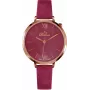 BELLEVUE Woman B50 35mm orologio analogico al quarzo quadrante argento cinturino in pelle nero