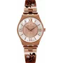 BELLEVUE Donna D17 Orologio 33mm Acciaio Inox Quadrante Argento Pelle Nera