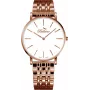BELLEVUE Woman D32 40mm orologio analogico al quarzo quadrante argento cinturino in pelle nero