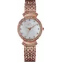 BELLEVUE Woman D50 32mm Orologio analogico al quarzo quadrante argentato cinturino in pelle nero