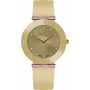 BELLEVUE Donna E105 Orologio al quarzo analogico 33mm acciaio inox quadrante bianco pelle nera