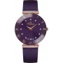 BELLEVUE Donna E114 26mm orologio analogico al quarzo quadrante argento cinturino in pelle nero