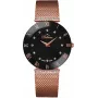 BELLEVUE Woman F102 26mm orologio analogico al quarzo quadrante bianco cinturino in pelle nero