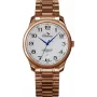 BELLEVUE Woman F6 Orologio al quarzo analogico 30mm Quadrante argentato Cinturino in pelle nera