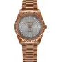 BELLEVUE Woman H28 30mm orologio analogico al quarzo quadrante argento cinturino in pelle nero