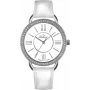 BELLEVUE Orologio al quarzo da donna A69 38mm quadrante bianco pelle nera