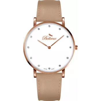 BELLEVUE Orologio da donna B54 (40mm) maglia in acciaio inox argento