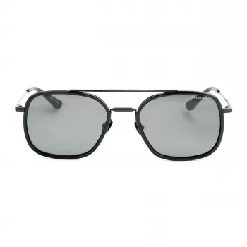 Belstaff Avedon S118 occhiali da sole uomo - montatura in acetato nera, lenti in policarbonato grigie, protezione UV400, 56/20/145 mm