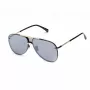 BELSTAFF BECKINGTONIIN Occhiali da Sole Uomo Quadrati in Acetato - Montatura Nera Lenti Grigie 63/12/145 mm