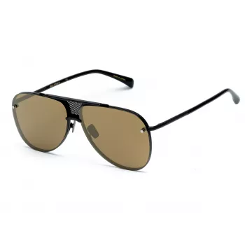 BELSTAFF BEKINGTONNEG Occhiali da sole da uomo rettangolari - Montatura nera, lenti grigie 61/12/145 mm