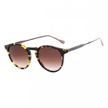 BELSTAFF Brooklands035 Occhiali da sole unisex - montatura in acetato nera, lenti in policarbonato grigie, protezione UV400, 48/21/145 mm