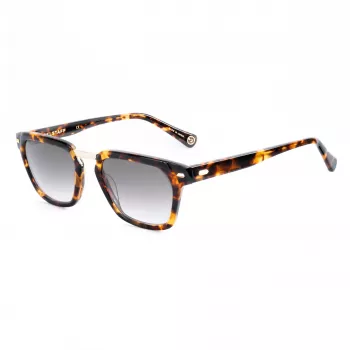 BELSTAFF COOPER-S192 Occhiali da sole unisex - 52/21/145 mm - Montatura nera lenti grigie