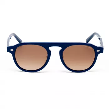 BELSTAFF LARSSON-AZUL occhiali da sole unisex montatura blu lenti grigie 49/21/145 mm UV400