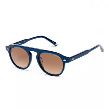 BELSTAFF LARSSON-AZUL occhiali da sole unisex montatura blu lenti grigie 49/21/145 mm UV400