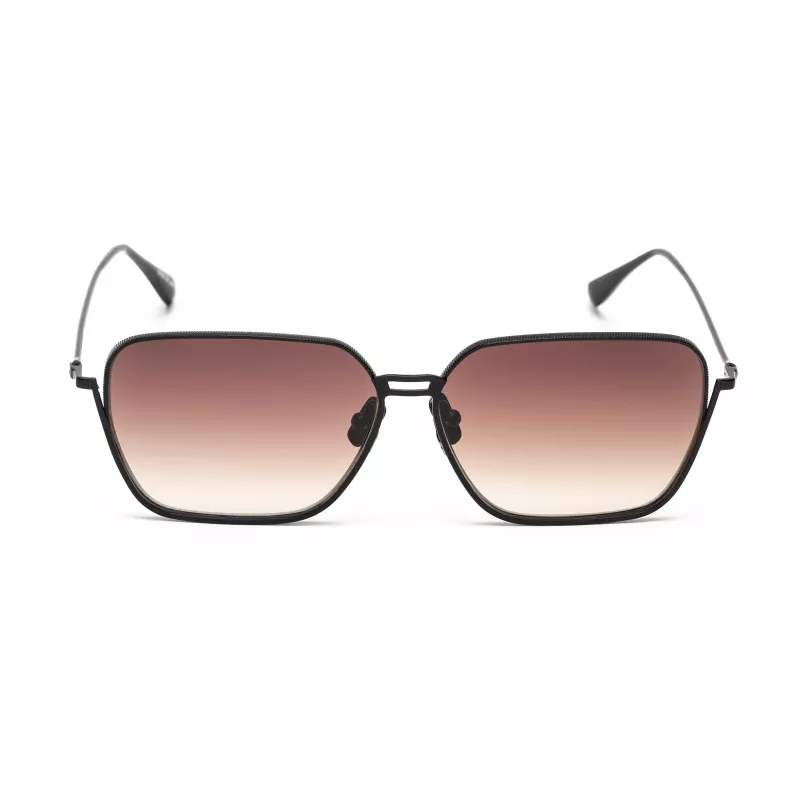 BELSTAFF Uomo RIDGEIIGRADMA Occhiali da Sole - 60/12/140 mm - Montatura Nera - Lenti Grigie Sfumate