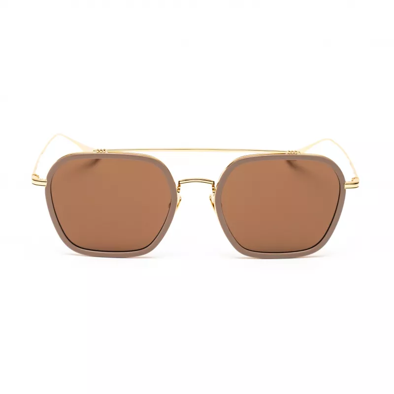 Belstaff Merrick II Occhiali da sole uomo Beige Marrone Sfumato 57mm