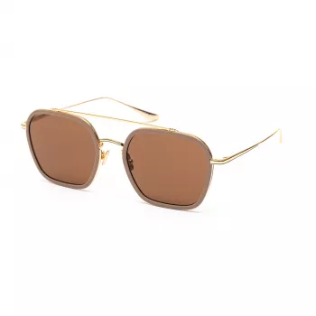 Belstaff Merrick II Occhiali da sole uomo Beige Marrone Sfumato 57mm