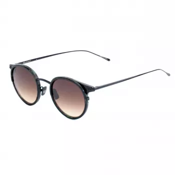 Belstaff Parkgate-S123 occhiali da sole unisex - montatura nera, lenti grigie, 48/21/145 mm