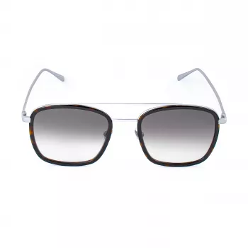 Belstaff RYERCLEARS08 Occhiali da sole da uomo squadrati in acetato, montatura trasparente, lenti trasparenti, 54/21/145 mm