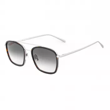 Belstaff RYERCLEARS08 Occhiali da sole da uomo squadrati in acetato, montatura trasparente, lenti trasparenti, 54/21/145 mm
