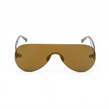 BELSTAFF SPEEDMASTERBR Occhiali da sole unisex Shield Wrap-Around lenti marroni montatura marrone larghezza lente 141mm lunghezza asta 145mm UV400