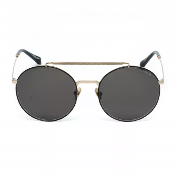 Belstaff Staham Dorado Occhiali da sole uomo - Montatura in acetato pilot square Protezione UV400 lente grigia 54mm