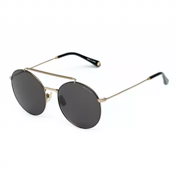 Belstaff Staham Dorado Occhiali da sole uomo - Montatura in acetato pilot square Protezione UV400 lente grigia 54mm