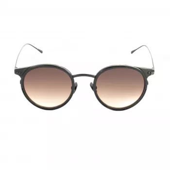 BELSTAFF unisex Parkgate-S120 occhiali da sole - montatura in acetato nero, lenti in policarbonato grigie, protezione UV400, 48/21/145 mm