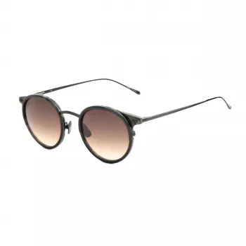 BELSTAFF unisex Parkgate-S120 occhiali da sole - montatura in acetato nero, lenti in policarbonato grigie, protezione UV400, 48/21/145 mm